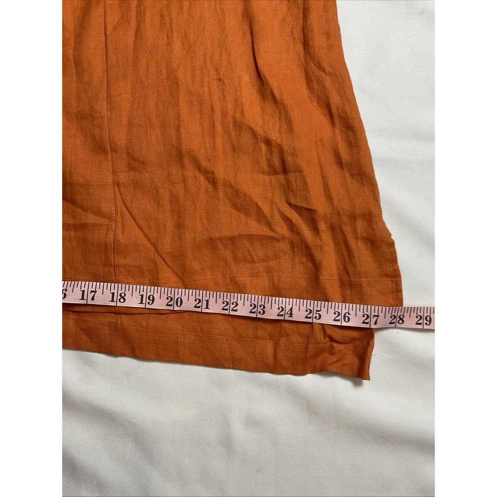 Lintico 100% Linen Top Size XXL Shawl Collar Relaxed Lagenlook Dolman Sleeve - Picture 10 of 10